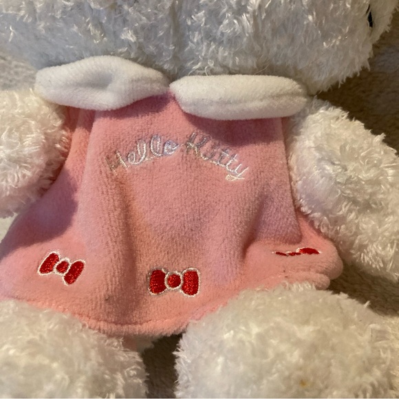 Hello Kitty Sanrio 2008 Plush purse Pink dress, red bow 8" - Picture 3 of 10